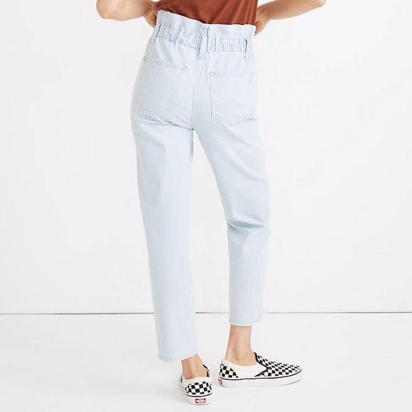 Madewell Paperbag Classic Straight Jean-Broomfield - Picture 5 of 9